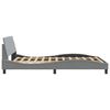 vidaXL Bedframe "Dover" stof lichtgrijs 140x190 cm