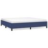 vidaXL Bedframe zonder matras stof blauw 200x200 cm
