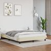 vidaXL Bedframe kunstleer cr&egrave;mekleurig 140x200 cm