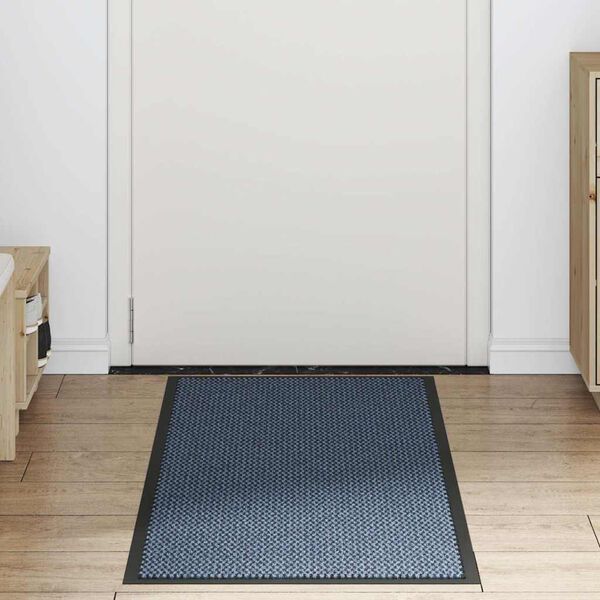 vidaXL Deurmat 60x180 cm blauw
