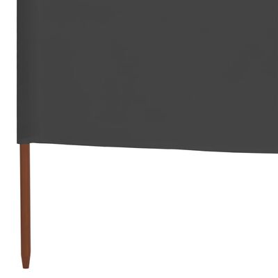 vidaXL Windscherm 5-panelen 600x160 cm stof antraciet