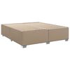 vidaXL Boxspring met matras kunstleer cappuccinokleurig 180x200 cm
