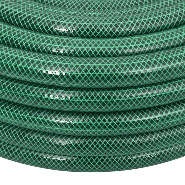 vidaXL Tuinslang met koppelingsset 0,9'' 100 m PVC groen