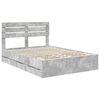 vidaXL Bedframe met lade Beton Grijs 160 x 200 cm Ingenieurshout