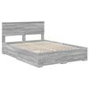 vidaXL Bedframe met hoofdeinde Grijs Sonoma 140 x 200 cm Bewerkt hout