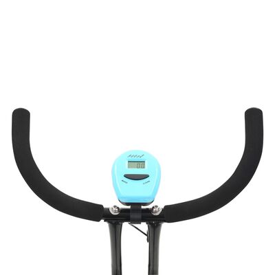 vidaXL Hometrainer X-bike bandweerstand blauw