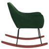 vidaXL Schommelstoel fluweel donkergroen