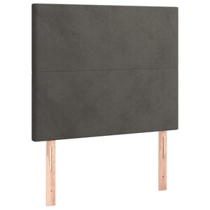 vidaXL Hoofdbord donkergrijs 80x5x118/128 cm Fluweel