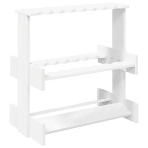 vidaXL Biljartkeu standaard Bewerkt hout 60 x 35 x 60 cm Wit