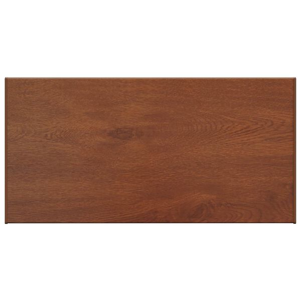 vidaXL Raamsokkel Bruin Hout 100 x 45 x 4,5 cm PVC