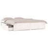 vidaXL Bedframe met lades wit 140x200 cm