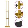 vidaXL Beurs Displays Goud 30 x 23,5 x 210 cm Staal