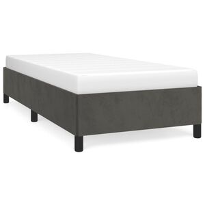 vidaXL Bedframe zonder matras 90x190 cm fluweel donkergrijs