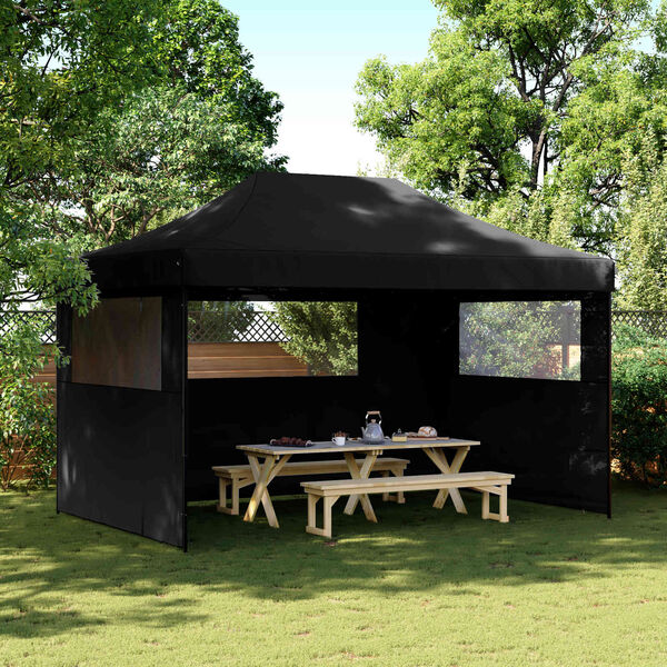 vidaXL Partytent Zwart 292 x 440 x 315 cm Oxford Stof