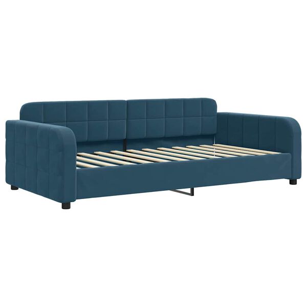vidaXL Slaapbank 100x200 cm fluweel blauw
