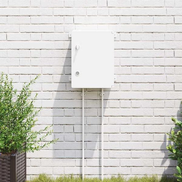 vidaXL Bedieningskast Grijs 47 x 20 x 60 cm ABS Kunststof