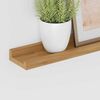 vidaXL Wandplank met plank 2 pcs Bruin 60 x 9 x 3 cm Bewerkt hout