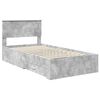 vidaXL Bedframe met hoofdeinde Beton Grijs 100 x 200 cm Bewerkt hout