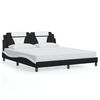 vidaXL Bedframe "Viana" zonder matras kunstleer zwart en wit 180x200 cm
