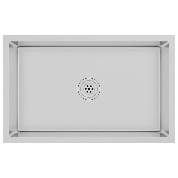 vidaXL Gootsteen handgemaakt roestvrij staal