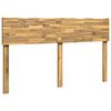 vidaXL Boomstamrand hoofdeinde ROSTOCK Wit 135 cm Massief Acaciahout