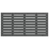 vidaXL Hoofdbord wandmontage 156x3x63 cm massief grenenhout grijs