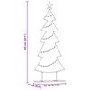 vidaXL Metalen kerstboom met standaard Zwart 150 cm Staal