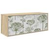 vidaXL Wandgemonteerd tv-meubel GOTHA 102 x 33 x 40 cm Sonoma Eiken