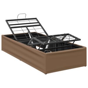 vidaXL Elektrisch Verstelbaar Bedframe Tan 200 x 80 x 33,5 cm Staal