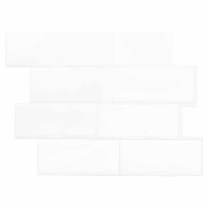 vidaXL Subway Tegel 10 pcs Wit 29 x 21 cm Polyurethaan en PET