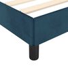 vidaXL Bedframe zonder matras 120x200 cm fluweel donkerblauw
