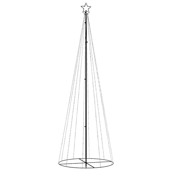 vidaXL Kegelkerstboom 310 LED's 100x300 cm blauw