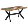 vidaXL Eettafel 160x80x75 cm massief gerecycled hout