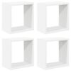 vidaXL Wandschappen kubus 4 st 26x15x26 cm wit