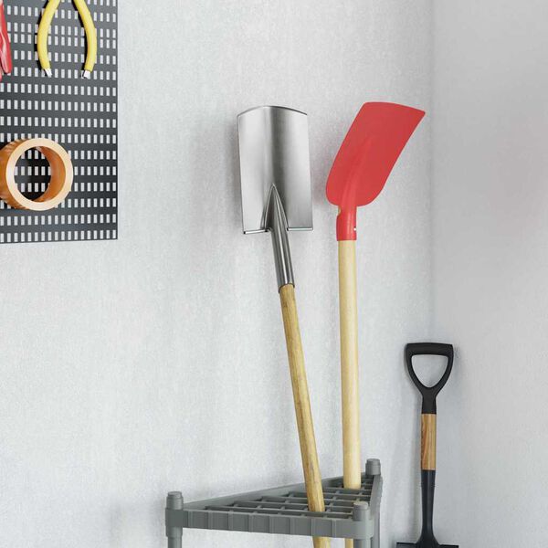 vidaXL Schep Hoofd Zilver 43 x 17 cm Gepoedercoat staal