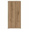 vidaXL Dressoir 80x36x75 cm bewerkt hout artisanaal eikenkleur