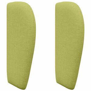 vidaXL Hoofdbord oor Groen 40 x 23 x 6 cm Stof
