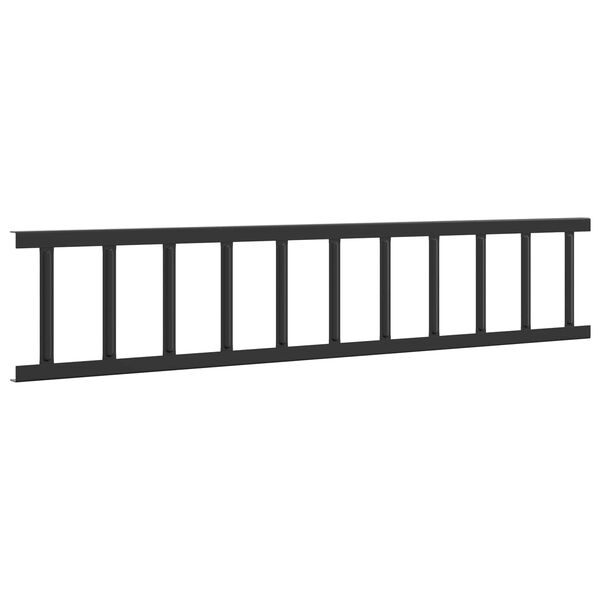 vidaXL Dak sneeuwbeugel Zwart 100 x 2,5 x 20 cm Staal