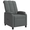 vidaXL Relaxfauteuil Donkergrijs Stof