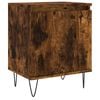 vidaXL Nachtkastje 40x30x50 cm bewerkt hout gerookt eikenkleurig