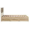 vidaXL Bedframe met lade Sonoma Eiken 120 x 200 cm Ingenieurshout