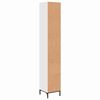 vidaXL Badkamer Kast Wit 31,5 x 33 x 190 cm Bewerkt hout & Metaal