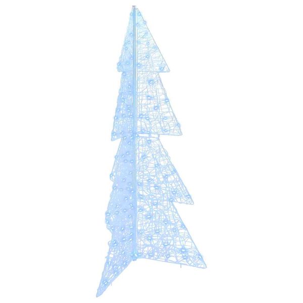 vidaXL Kerstboom met 160 LED Koud Wit 150 cm Acryl