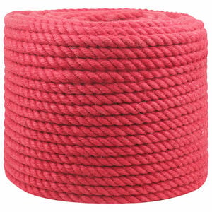 vidaXL Jute Touw 12 mm Rood 100% Tossa jute