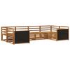 vidaXL Buiten bankenset 6 pcs Naturel