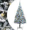 vidaXL Kunstkerstboom Wit 180 cm PVC en Staal en Kunststof