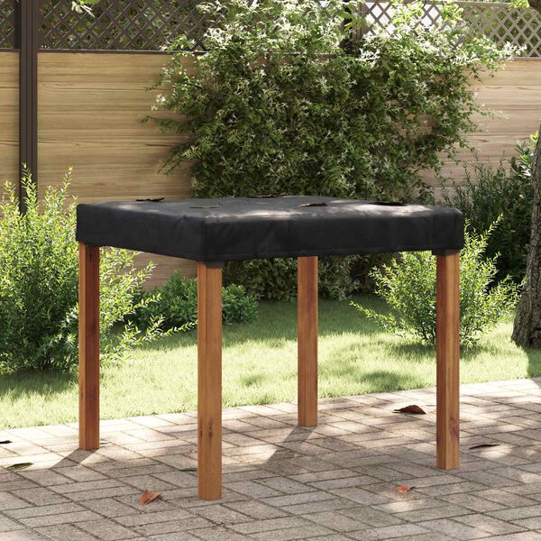 vidaXL Tafel Dek Effen Zwart 102 x 102 x 15 cm Stof