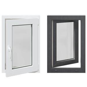 vidaXL Kleur binnenkant kelderraam Wit RISOR 50 x 75 cm