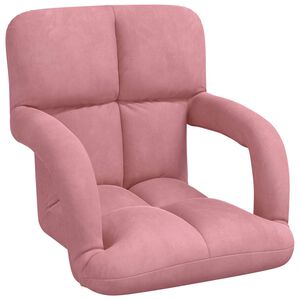 vidaXL Verstelbare vlo stoelen Roze Fluweel