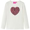 vidaXL Kindershirt met lange mouwen 116 ecru